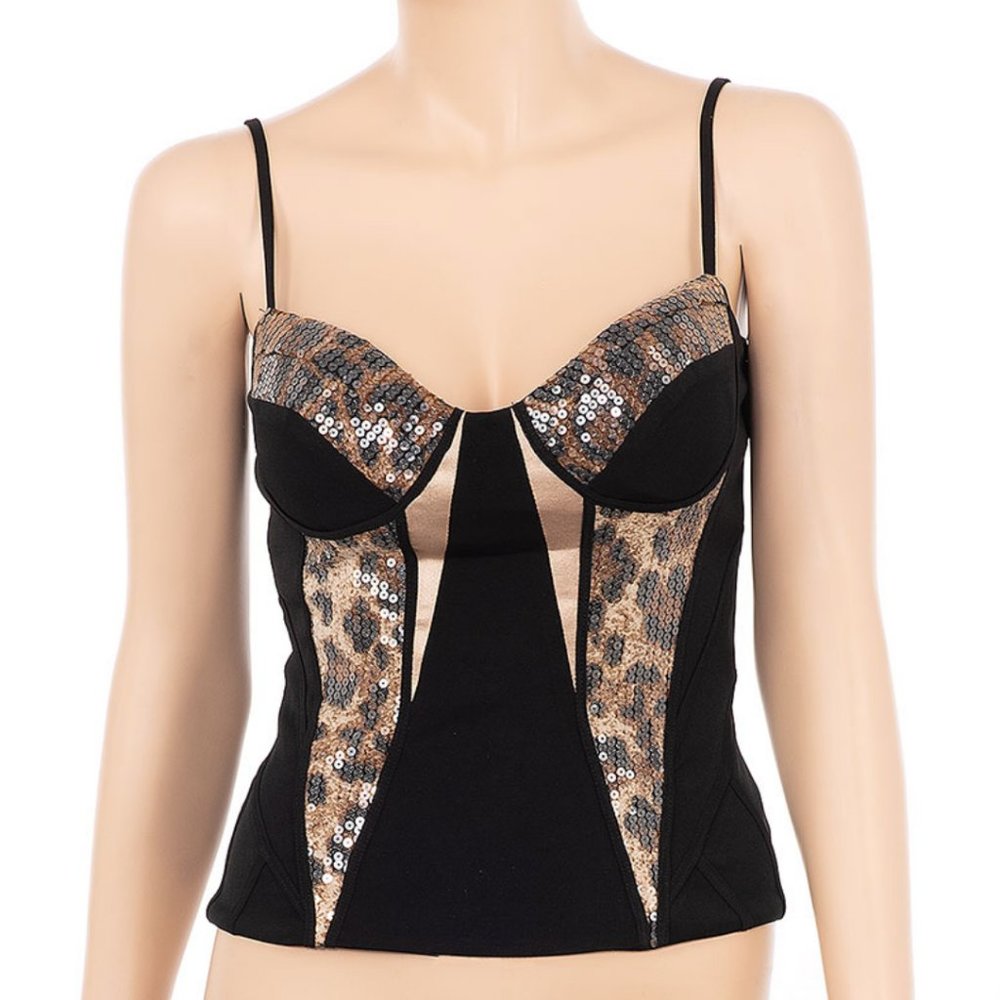 Animal Print Corset Top